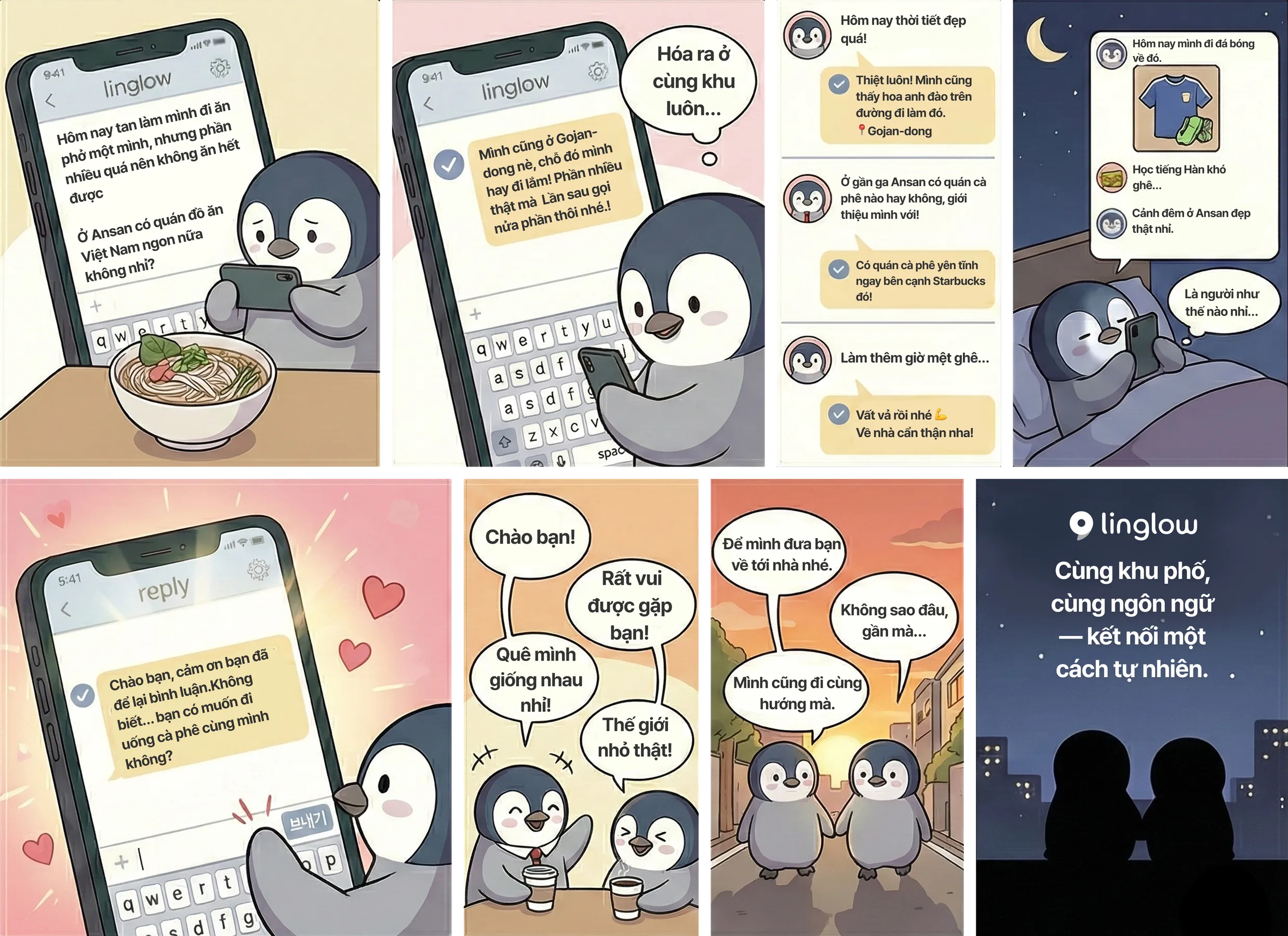 Minh họa câu chuyện hóa ra cũng sống ở đây